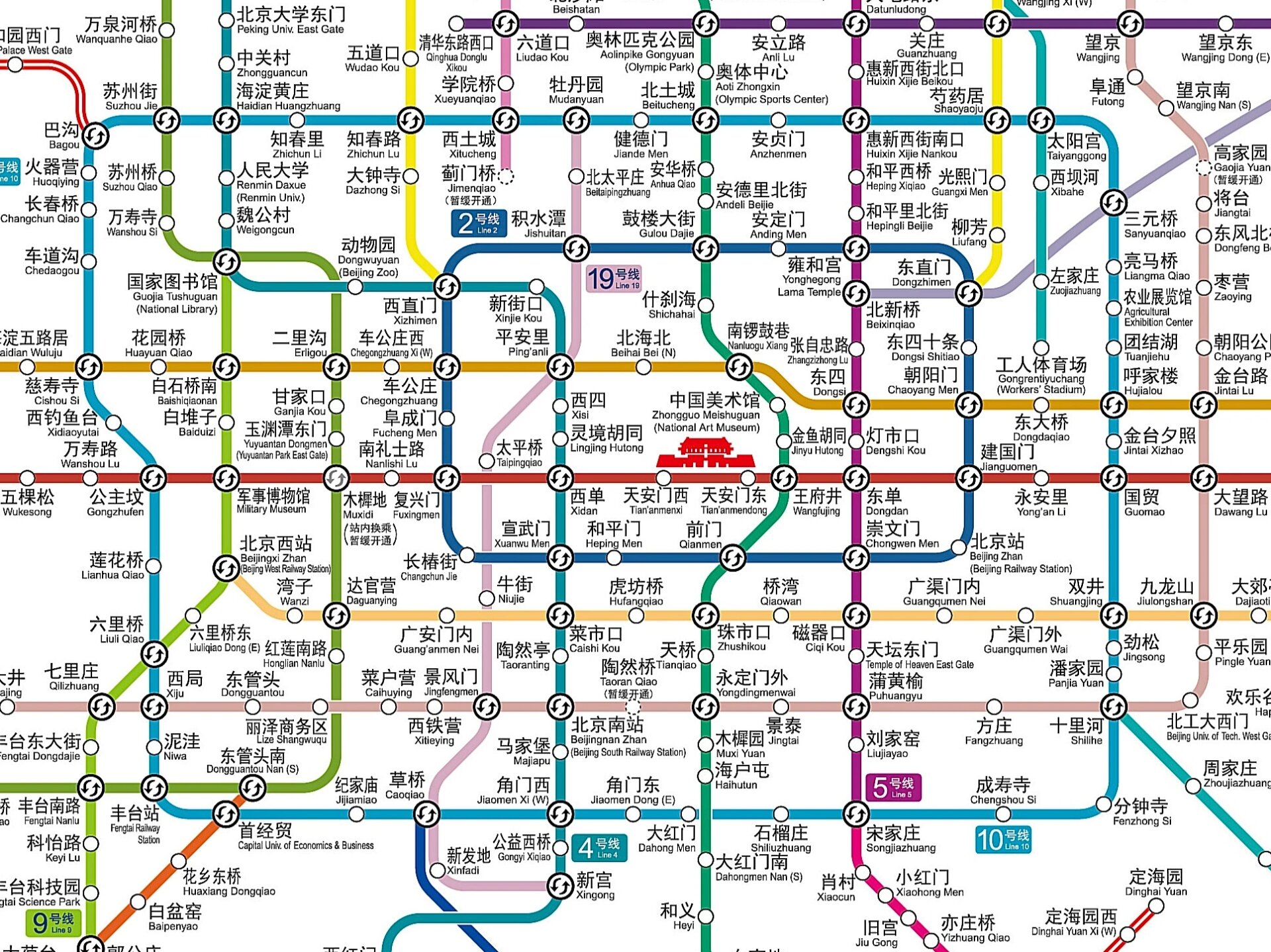 北京地铁最新版线路图概览