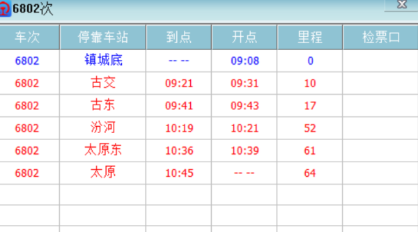 太原火车时刻表最新详解