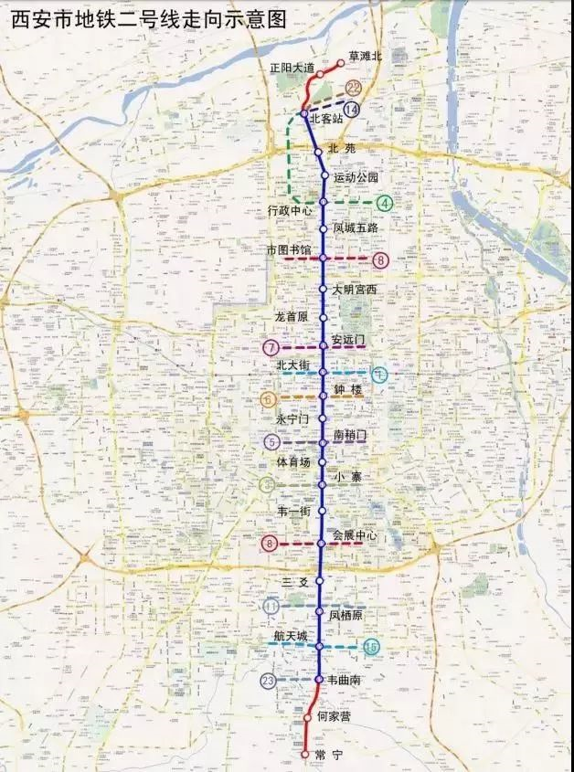 西安地铁8号线最新线路图，开启城市交通新篇章