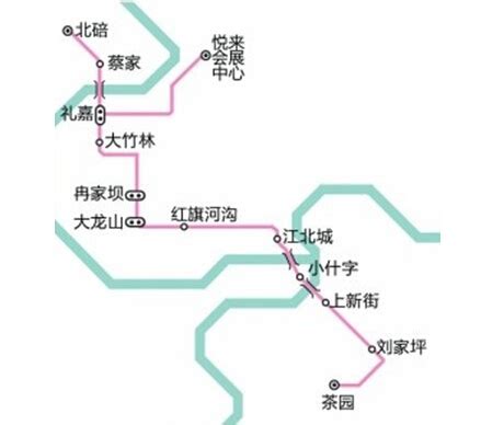 重庆轨道交通6号线最新版线路图详解